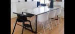 Tafelset. tafel met marmer blad en 6 stoelen, Ophalen, Gebruikt