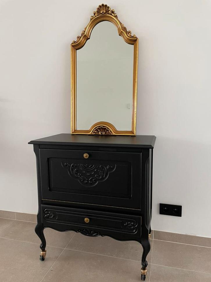 Queen Anne kastje met gratis spiegel, Maison & Meubles, Armoires | Autre, Comme neuf, Enlèvement