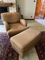 Fauteuil met voetbank, Huis en Inrichting, Fauteuils, Ophalen, Gebruikt, Stof