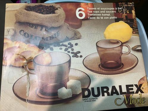 DURALEX SAINT GOBIN 6 delig koffie of theeservies, Maison & Meubles, Cuisine | Vaisselle, Neuf, Tasse(s) et/ou soucoupe(s), Uni