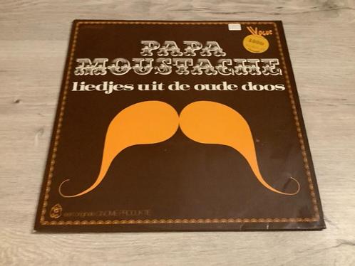 Vinyl Papa Moustache (Liedjes uit de oude doos) LP, Cd's en Dvd's, Vinyl | Nederlandstalig, Gebruikt, Levenslied of Smartlap, 12 inch
