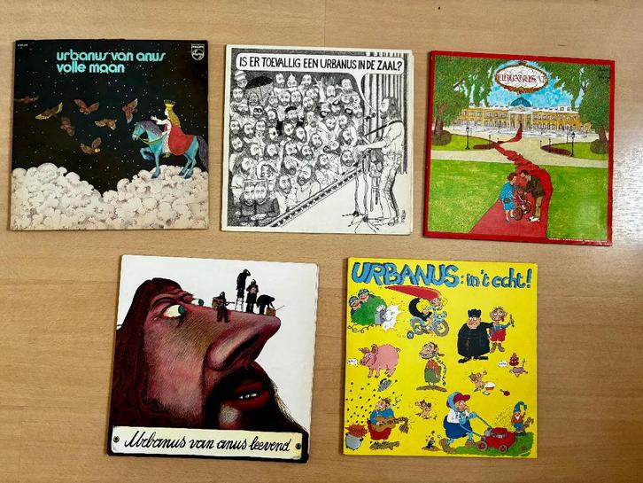 5 vinyl Lp's URBANUS, Cd's en Dvd's, Vinyl | Nederlandstalig, Gebruikt, Levenslied of Smartlap, 12 inch, Ophalen of Verzenden