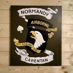 Panneau décoratif US WW2 : 101 AIRBORNE - Normandy - CARENTA, Collections, Envoi