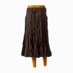 Jupe mi-longue grise Franstyle T.38-40 – évasée, taille haut, Maat 38/40 (M), Bruin, Verzenden, Nieuw