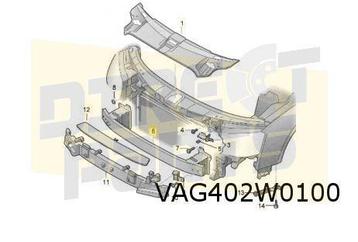 Audi A8 (4/10-12/17) (4H_) voorbumperbalk (traverse) Origine beschikbaar voor biedingen