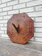 Antieke houten zonnewijzer, Antiek en Kunst, Ophalen of Verzenden