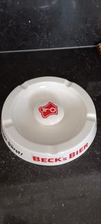 Heel grote  opaline oude asbak ongebruikt Beck's bier, Verzamelen, Ophalen of Verzenden