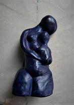 Modern moederschap in blauwe terracotta, Antiek en Kunst, Kunst | Schilderijen | Modern, Ophalen of Verzenden