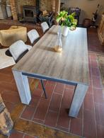 Houten tafel 220 x 95 x 75, Huis en Inrichting, Tafels | Eettafels, 200 cm of meer, 50 tot 100 cm, Gebruikt, Rechthoekig