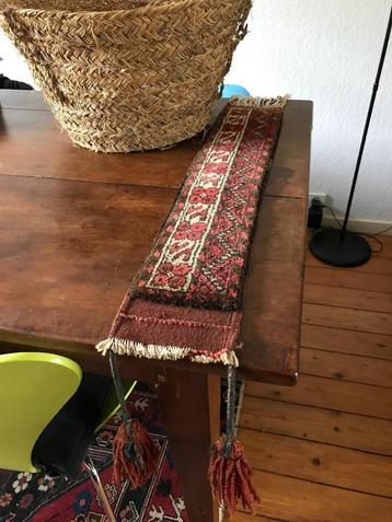 Tapis persan vintage rétro séparé avec pinceaux i.z.g.st. 