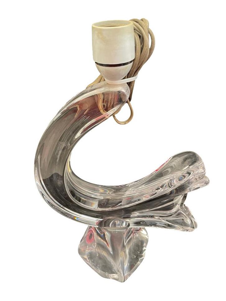 Daum kristallen lamp - modern design - H. 35 cm, Antiek en Kunst, Antiek | Glaswerk en Kristal, Ophalen of Verzenden