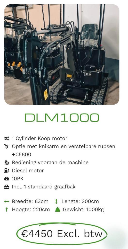 minigraver 1000, Zakelijke goederen, Machines en Bouw | Kranen en Graafmachines, Dumper, Ophalen