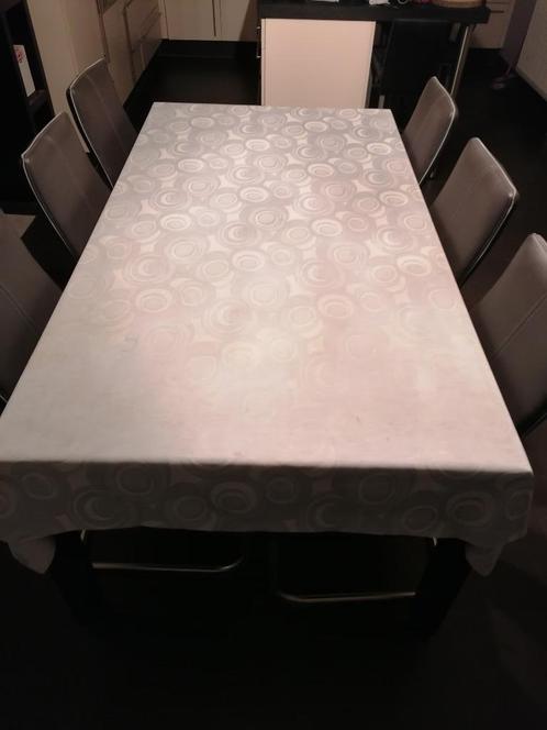 Table à manger extensible avec 6 chaises, Maison & Meubles, Tables | Tables à manger, Utilisé, 50 à 100 cm, 200 cm ou plus, Cinq personnes ou plus
