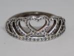 Pandora tiara hartjes ring S 925 ALE 54, Handtassen en Accessoires, Ophalen of Verzenden, Zo goed als nieuw, Dame, Zilver
