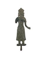 Klein oud bronzen beeld - De godin UMA Khmer Art, Antiek en Kunst, Ophalen of Verzenden
