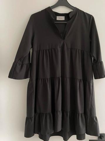 Jurk zwart en roest bruin,TU (taille Unique), Merk Mimosa beschikbaar voor biedingen