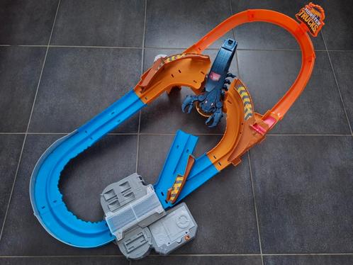 Hot Wheels Monster Truck Circuit, Kinderen en Baby's, Speelgoed | Racebanen, Zo goed als nieuw, Racebaan, Elektrisch, Hot Wheels