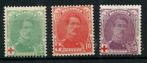 1914 Albert I tvv het Rode Kruis OBP129/131**, Orginele gom, Ophalen of Verzenden, Zonder stempel, Postfris