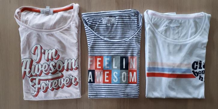 Set van 3 t-shirts, Frizzle by Bel & Bo, in maat 164., Kinderen en Baby's, Kinderkleding | Maat 164, Gebruikt, Meisje, Shirt of Longsleeve
