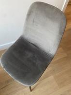 Stoel grijs suede, Huis en Inrichting, Stoelen, Ophalen, Zo goed als nieuw