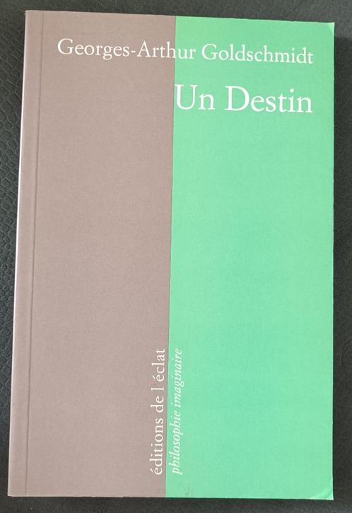 Un Destin : Georges - Arthur Goldschmidt : FORMAT DE POCHE +, Boeken, Filosofie, Gelezen, Algemeen, Ophalen of Verzenden