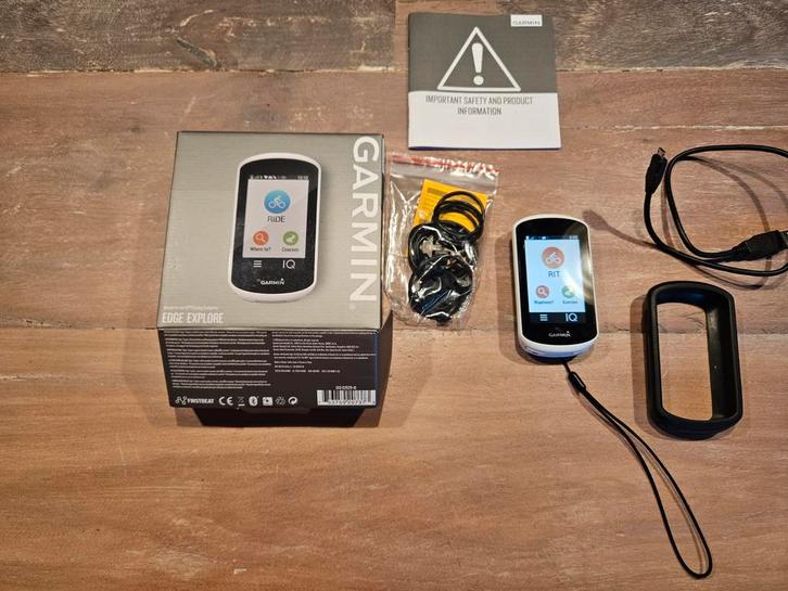 Garmin edge explore met hoesje en sensor zgst, Fietsen en Brommers, Fietsaccessoires | Fietscomputers, Zo goed als nieuw, Snelheidssensor