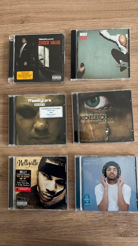 CD’s allerlei. Timbaland, Moby, Freestylers, Nickelback,…, Cd's en Dvd's, Cd's | Hiphop en Rap, Zo goed als nieuw, Ophalen of Verzenden