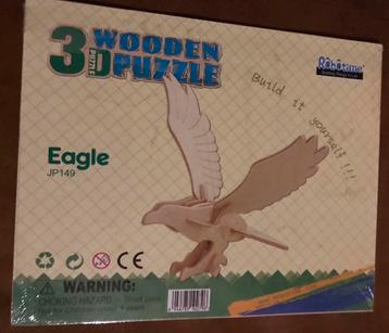 Puzzle en bois « Aigle », Enlèvement ou Envoi, Neuf