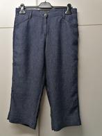 Donkerblauw linnen 7/8 broek van Brax, maat 40, Ophalen of Verzenden, Zo goed als nieuw, Maat 38/40 (M)