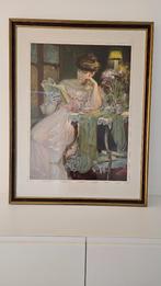 Reproductie Mucha: "Dame Leest", Antiek en Kunst, Ophalen