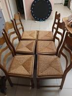 6 chaises classiques robustes en chêne, Maison & Meubles, Klassiek, Brun, Enlèvement, Bois
