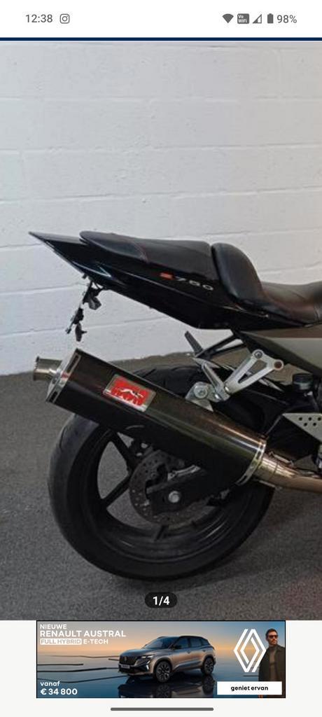 Open uitlaat BOS - Kawasaki Z750 (2004), Motoren, Onderdelen | Kawasaki, Ophalen