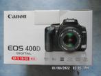 Canon EOS 400D met 3  lenzen en tas, Audio, Tv en Foto, Gebruikt, Spiegelreflex, Canon, Ophalen of Verzenden