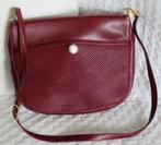 Sac à main bandoulière luxe cuir Bordeaux Giampiero Firenze, Gebruikt, Overige kleuren, Leer, Ophalen