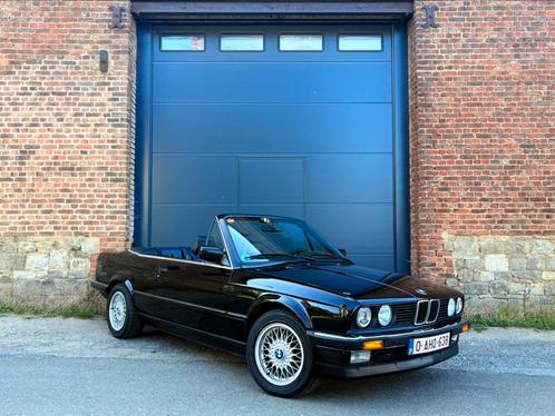 BMW E30 Cabriolet 320i uit 1987, Auto's, BMW, Particulier, 3 Reeks, Benzine, Euro 6, Cabriolet, Automaat, Zwart, Ophalen