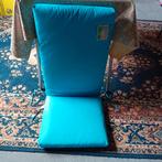 Coussin de chaise de jardin bleu, Comme neuf, Rectangulaire, Bleu, Enlèvement