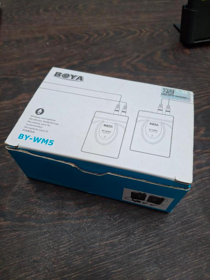 Boya BY-WM5 draadloze microfoon, Musique & Instruments, Microphones, Comme neuf, Micro pour instrument, Sans fil, Enlèvement ou Envoi