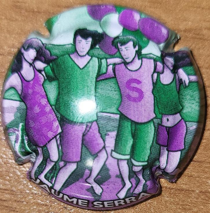 Capsule Cava d'Espagne JAUME SERRA vert & mauve nr.164920, Verzamelen, Wijnen, Nieuw, Overige typen, Spanje, Ophalen of Verzenden