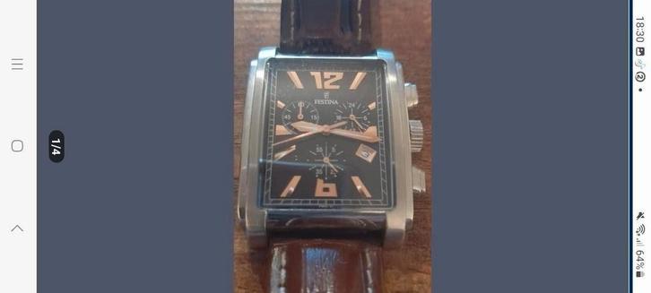 Prachtig Festina kwartshorloge met chronobelettering, vergul, Handtassen en Accessoires, Sporthorloges, Ophalen of Verzenden