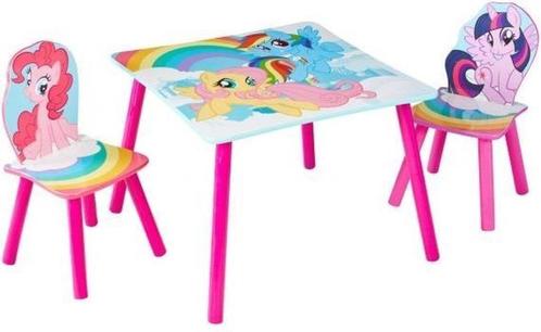 My little Pony Tafel met 2 Stoelen - Van 89 voor 69!, Kinderen en Baby's, Kinderkamer | Tafels en Stoelen, Nieuw, Tafel(s) en Stoel(en)