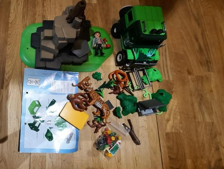 Playmobil 5416 SUV Voiture Tigres et Singes Jungle Animaux, Kinderen en Baby's, Speelgoed | Playmobil, Gebruikt, Complete set
