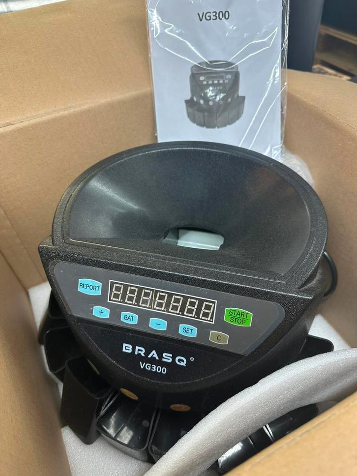 BRASQ Geldtelmachine VG300 Muntsorteerder & Munttelmachine, Zakelijke goederen, Kantoor en Winkelinrichting | Kassa's en Betaalsystemen
