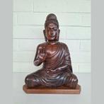 Groot houten Boeddha beeld, Ophalen of Verzenden