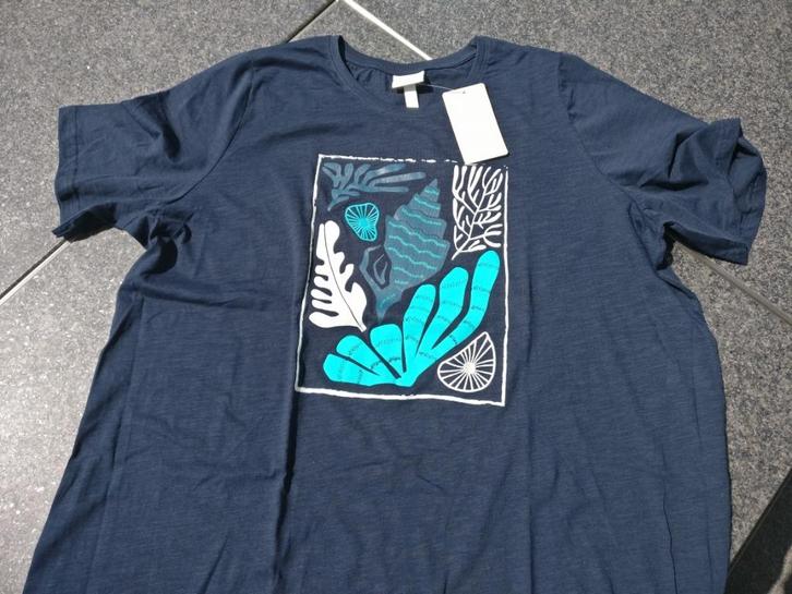 T-shirt - Global Organic Textile standard - Pure, Kleding | Dames, T-shirts, Nieuw, Maat 46/48 (XL) of groter, Blauw, Korte mouw