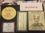 Wijnetiketten Australië…., Verzamelen, Ophalen of Verzenden
