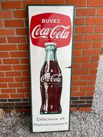 Coca cola emaille bord Franstalig 1961, Verzamelen, Ophalen of Verzenden