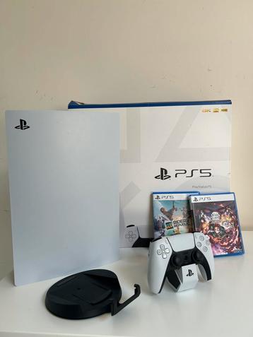 PlayStation 5  disc/ 2 games / oplaadstation beschikbaar voor biedingen