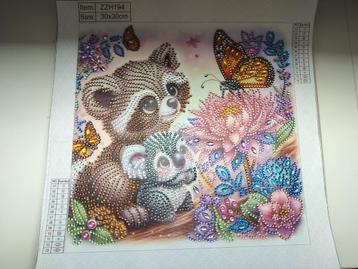 Diamond paiting wasbeer met koala  beschikbaar voor biedingen