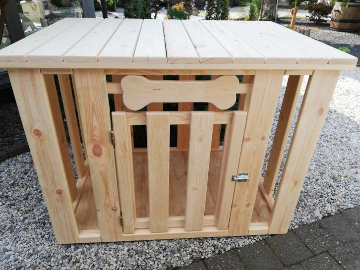Nieuw zware,grote en zeer sterke houten honden bench, Dieren en Toebehoren, Hondenbenches, Nieuw, Ophalen