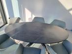 Marmer look eettafel ovaal, Huis en Inrichting, Ophalen, 100 tot 150 cm, 150 tot 200 cm, Zo goed als nieuw